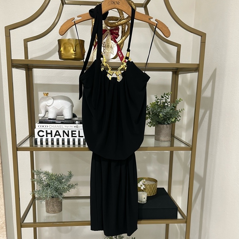 Cache Black Halter Dress - Picture 4 of 8
